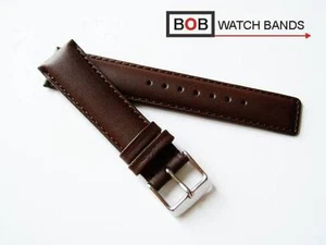 BOB ECHTLEDERBAND GLATTLEDER CHOCOLATE 20 mm Kompatibel auch mit IWC Fliegeruhr - Bild 1 von 1