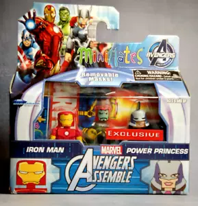 AVENGERS ASSEMBLE ~ Marvel Minimates / IRON MAN & POWER PRINCESS - Picture 1 of 2