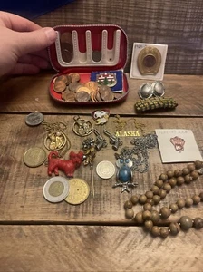 Junk Drawer Jewelry And Coin Lot - Picture 1 of 10