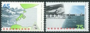 Netherlands 708-709,MNH.Mi 1305-1306. Delta Project Completion, 1986. Storm, - Picture 1 of 1