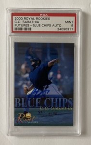 2000 Royal Rookies Futures Blue Chip C.C. Sabathia Rookie - Autographed!!! 
