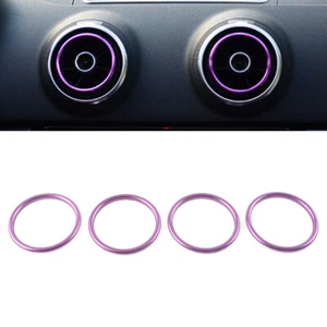 4x Guarnizione Anello Interno Presa Ventola Aria Condizionata Per Audi A1 S1 8X 2010-2018 Viola - Foto 1 di 8