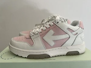 Off-White Out of Office Low Top Sneaker White/Red OOO Virgil Abloh Sz 38 EU 8 US - Picture 1 of 7