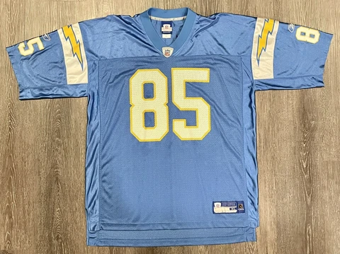 Reebok Onfield NFL San Diego Chargers Antonio Gates Jersey Powder Blue Jersey XL Cover