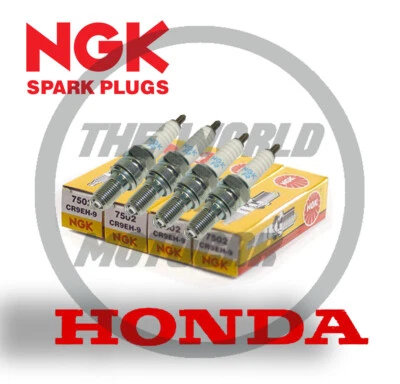 CANDELE NGK CR9EH-9 HONDA HORNET 600 DAL 2003 AL 2006 X 4 CANDELE MOTO HONDA 600 - Immagine 1 di 2