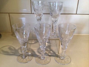 STUART Kristall - ELLESMERE Schliff - Schnaps/Likör - 5er Set - alle signiert - Bild 1 von 7