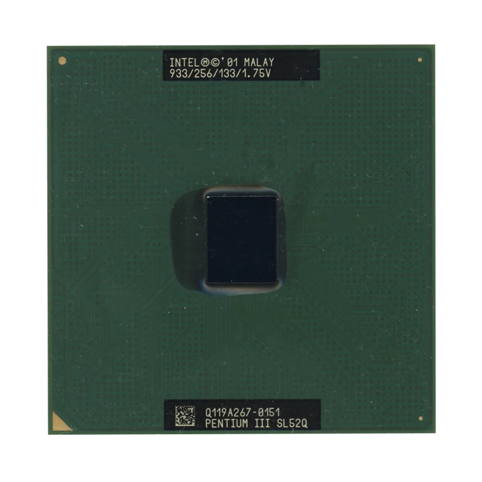 Processor CPU Intel Pentium III SL52Q 933MHz Socket 370 - Image 1 of 2