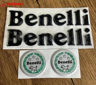 Calcomanía insignia emblema carenado tanque de gasolina Benelli negro para Tornado Leoncino BJ TNT BN Foto 1 de 4