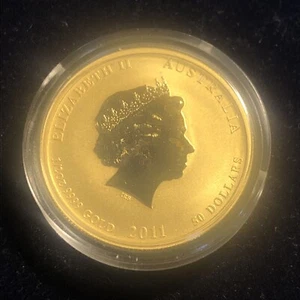 2011 Australia 1/2 oz Gold  Rabbit BU ENCAPSULATED WITH MINT BOX.. - Picture 1 of 6