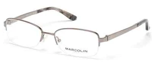 Marcolin MA5011 008 Gunmetal Metal Half Rim Optical Eyeglasses Frame 54-17-140 - Picture 1 of 1