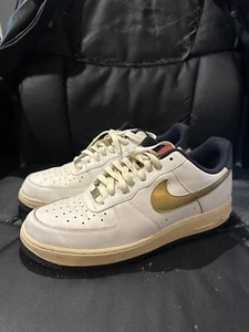 Nike Air Force 1 Low USA Olympic 2008 Men’s 11 White Gold Navy Red - Picture 1 of 7
