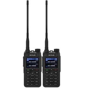 2*Retevis C2 GMRS Dual Watch NOAA VFO Full Keyboard Business Two Way Radio - Zdjęcie 1 z 12