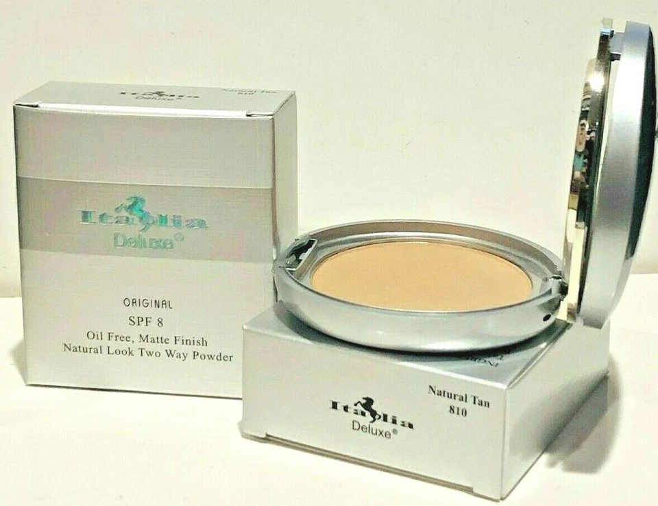 ITALIA ORIGINAL SPF 8 ACABADO MATE SIN ACEITE 810 BRONCEADO NATURAL POLVO DE 2 VÍAS PAQUETE DE 2 Foto 1 de 1
