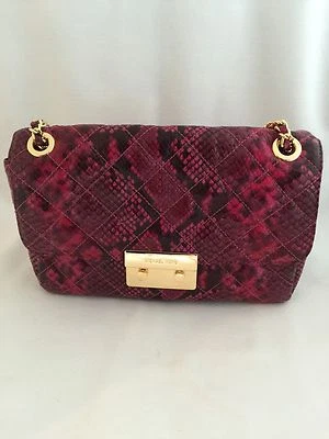 🎗NWT Michael Kors Sloan Large Chain Embossed Leather Shoulder Bag🎗 - Image 1 of 4