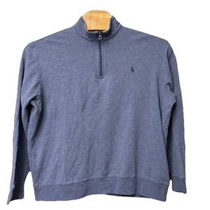 Polo Ralph Lauren Mens XL Light Blue 1/4 Quarter Zip Pullover Sweater - Picture 1 of 7