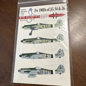 EagleCals 72004 1/72 Scale Fw 190D’s Of JG 54 & 26 - Picture 1 of 6