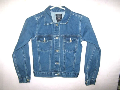 Chaqueta vaquera azul oscuro Faded Glory para niña - talla 10-12 Foto 1 de 4