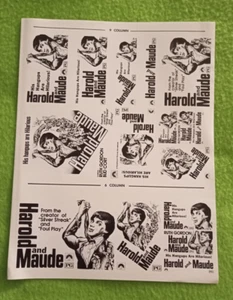 "Harold und Maude" Original Film Mini Werbung Clip Art 1971 (ungeschnitten) - Bild 1 von 3