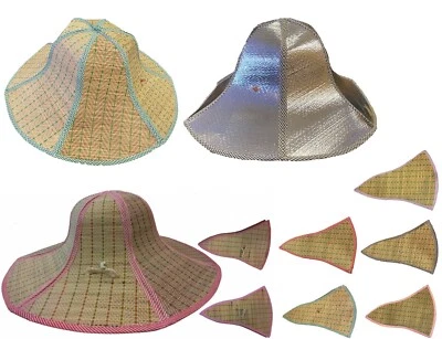 Summer Sun Beach Hat Wide Large Brim Straw Folding Visor Cap Hat - Image 1 of 4