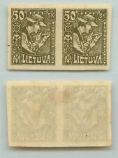 Lithuania, 1921, SC 102a, mint, imperf, pair. d4824