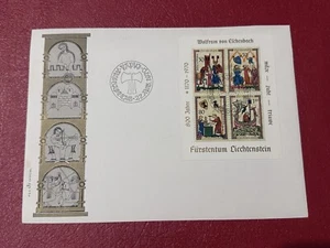LIECHTENSTEIN 1970 FDC 800th ANNIVERSARY WOLFRAM von EFCHENBACH - Picture 1 of 2