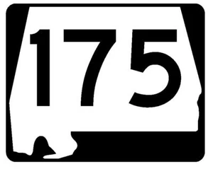 Calcomanía de señal de tráfico para señal de carretera Alabama State Route 175 R4574 - Imagen 1 de 1
