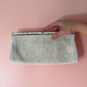 Vintage Perlen Samen Abalone Clutch  - Bild 1 von 4