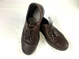 Zapatos Oxford con cordones de cuero marrón BORN para hombre 10,5 - Imagen 1 de 12