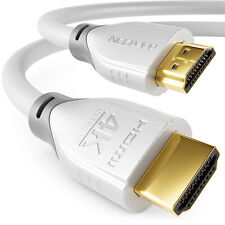deleyCON 1,5m HDMI Kabel HDR10+ UHD 4K@60Hz YUV 4:4:4 HDCP 2.2 3D ARC Weiß