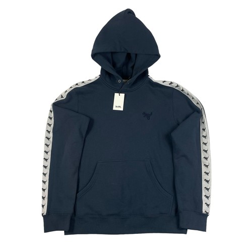 Felpa con cappuccio Coach Current blu rexy cotone nastro taglia uomo small nuova con etichetta
