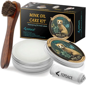3 PIEZAS Aceite de Visón para Botas de Cuero, Limpiador y Acondicionador de Cuero 3.53Oz, Premiu - Imagen 1 de 12