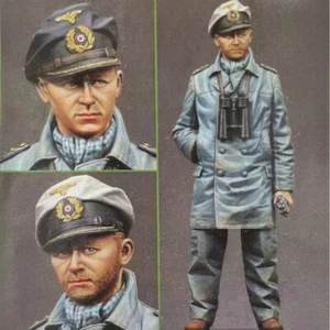 Kit Modelo Figura Resina 1/16 Segunda Guerra Mundial Submarino Capitán Sin Montar Sin Pintar - Imagen 1 de 3