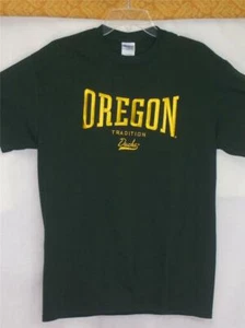 Oregon Enten SHIRT gold bestickt Tradition MEDIUM dunkelgrün Pac-12 neu mit Etikett $ 30 - Bild 1 von 2