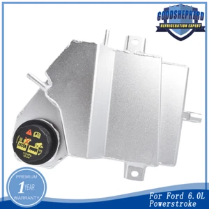 Aluminum Coolant Overflow Radiator Tank For 2003-07 Ford 6.0l Powerstroke Diesel - Foto 1 di 6