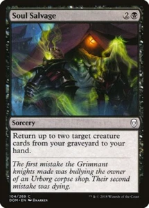MTG Magic DOM Dominaria - 1x EN EX 104 C Soul Salvage - Picture 1 of 1