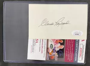 Claude Raymond Signed 3x5 Card JSA Certified MLB Milwaukee/Atlanta Braves AUTO! - Picture 1 of 4