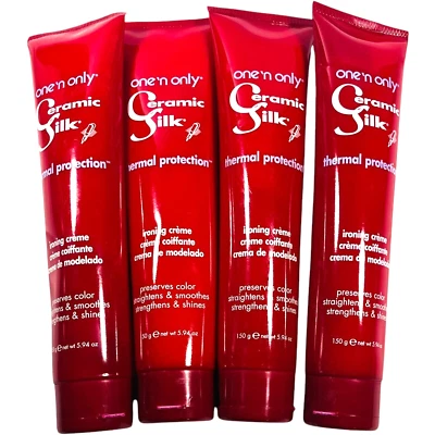 One 'N Only Ceramic Silk Термозащитный крем для глажки 5,94 унции - ЛОТ из 4 - Изображение 1 из 4