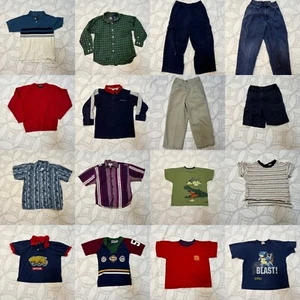 Boy Sz 5/6 Gap Levi Oshkosh Sonoma Mixed Matching Outfits 16 Pc Lot Vtg 90s - Picture 1 of 12