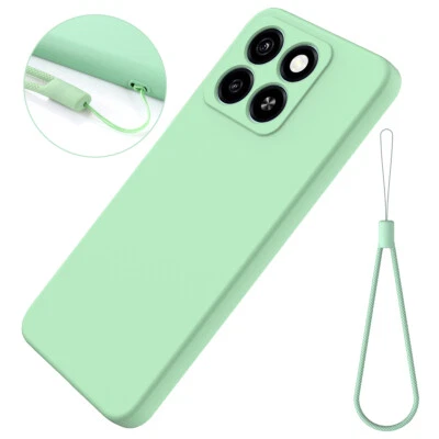 For ZTE Blade A35, Luxury Shockproof Soft Liquid Silicone Rubber TPU Cover Case - Image 1 of 4