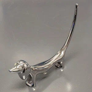 Ring Holder Dachshund Dog Figurine 4.5" - Picture 1 of 3