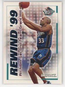 1999 SkyBox Impact #21 RN Grant Hill Rewind '99 Detroit Pistons - Picture 1 of 2