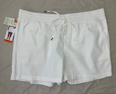 Pantalones Cortos Orvis Mujer XXL Mezcla de Algodón Blanco Corto Suave Informal Pull On Foto 1 de 4
