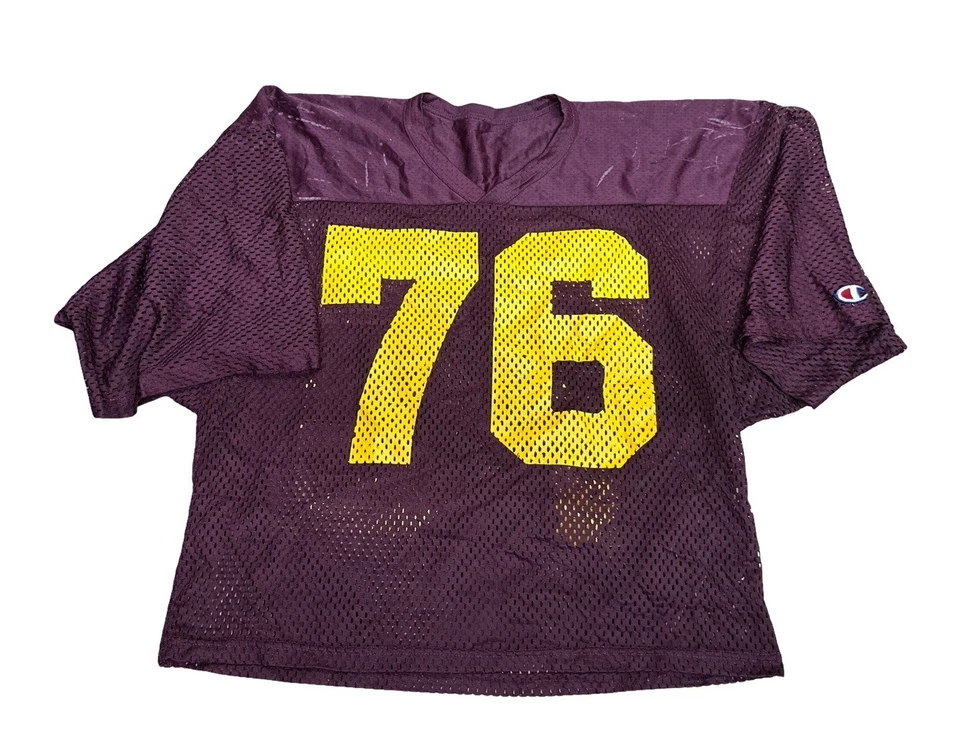 Vintage 80’s Arizona State Sun Devils Men’s Practice Issued Champion Jersey #76 - Image 1 of 4