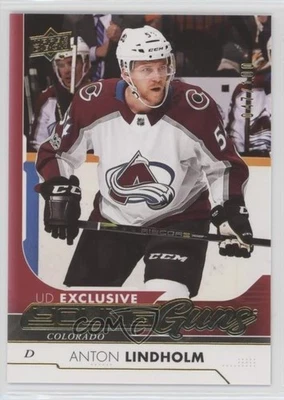 2017-18 Upper Deck Young Guns Exclusives /100 Anton Lindholm #456 Rookie RC - Image 1 of 2