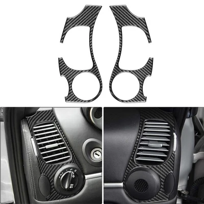 Cubierta de salida de ventilación de aire acondicionado lateral para Porsche Boxster 996 1998-2004 negra Foto 1 de 4