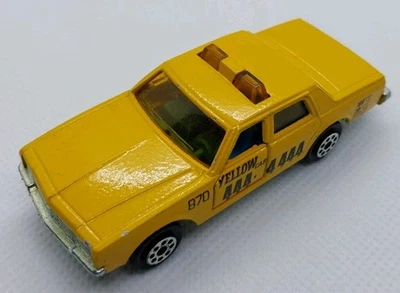 Majorette Chevrolet Impala No 240 Yellow/Black Taxi Cab 1:69 Diecast Model Car - Image 1 of 4