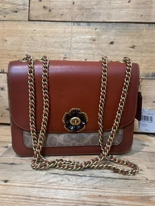 Bolso de hombro Coach Madison de lona recubierta - tostado/óxido nuevo con etiquetas C0827 - Imagen 1 de 12