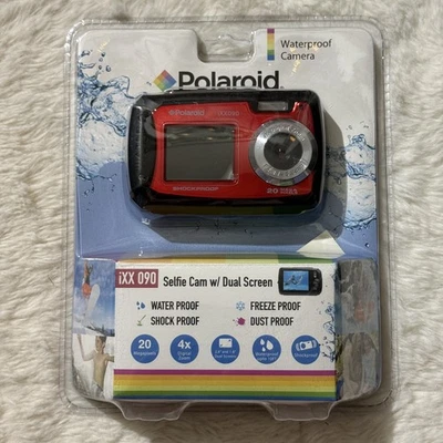 Polaroid iXX090 Dual Screen Shock & Waterproof Digital Camera (Red) - Image 1 of 4