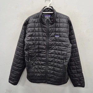 Patagonia Nano Puffer Lightweight Primaloft Insulated Black Jacket Size Medium - Picture 1 of 9