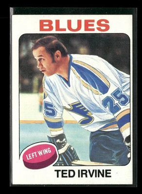 1975-76 Topps #244 Ted Irvine St. Louis Blues - Image 1 of 2